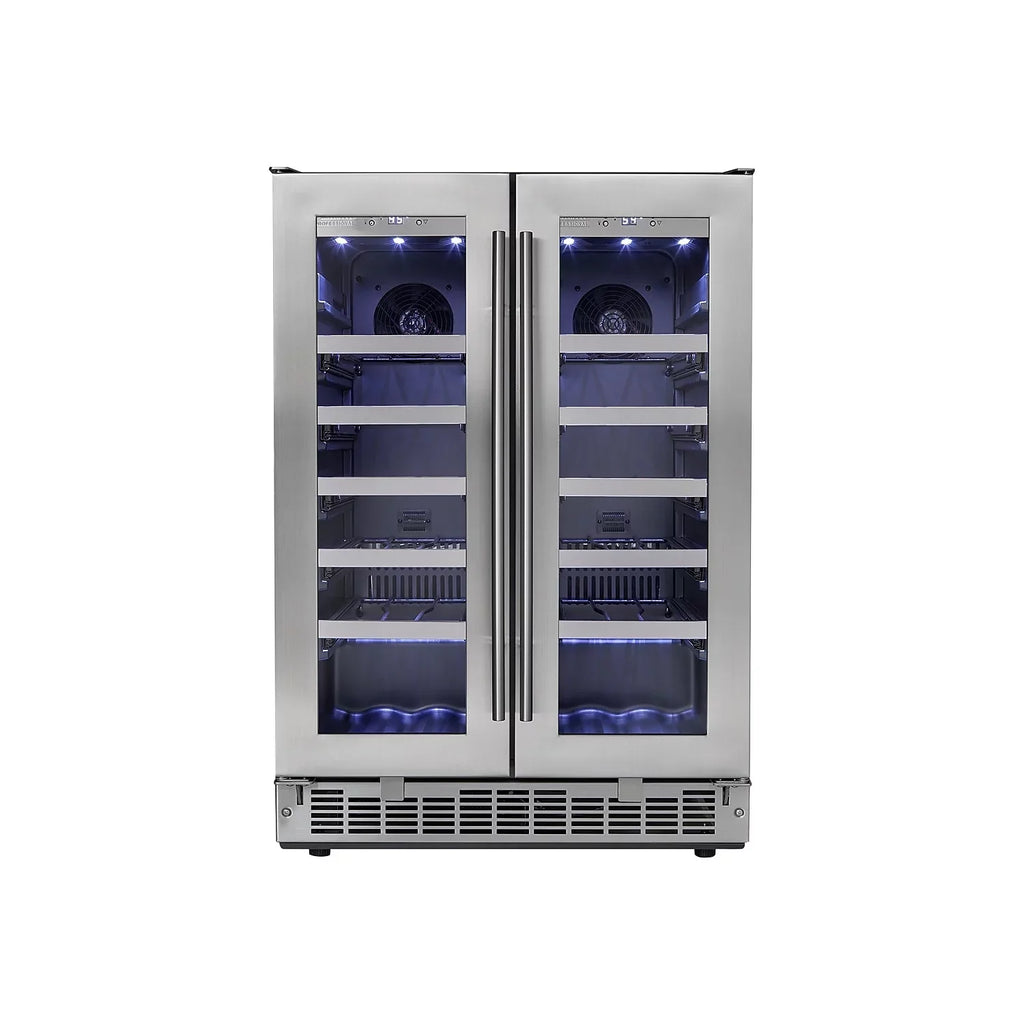 Danby DWC047D1BSSPR Napa 24\" French Door Dual-Zone Wine Cooler