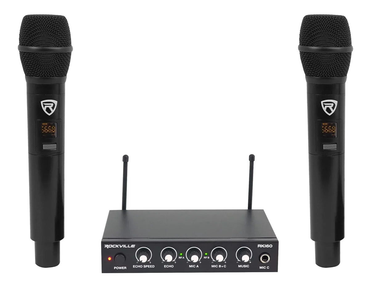 Rockville RKI60 Karaoke Dual Microphone System 4 ipad/iphone/Android/Laptop/TV