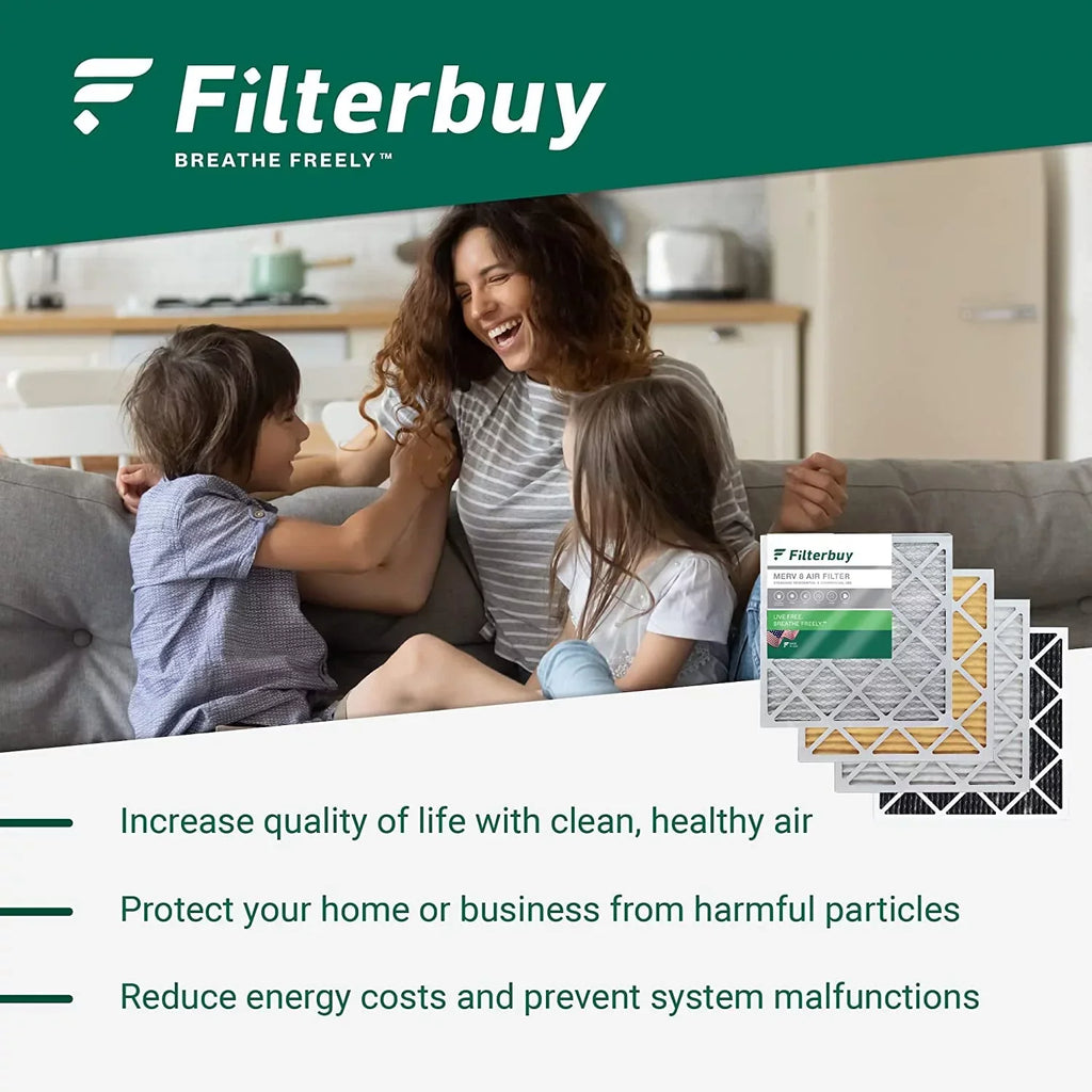 Filterbuy 20x23x1 MERV 13 Pleated HVAC AC Furnace Air Filters (1-Pack)