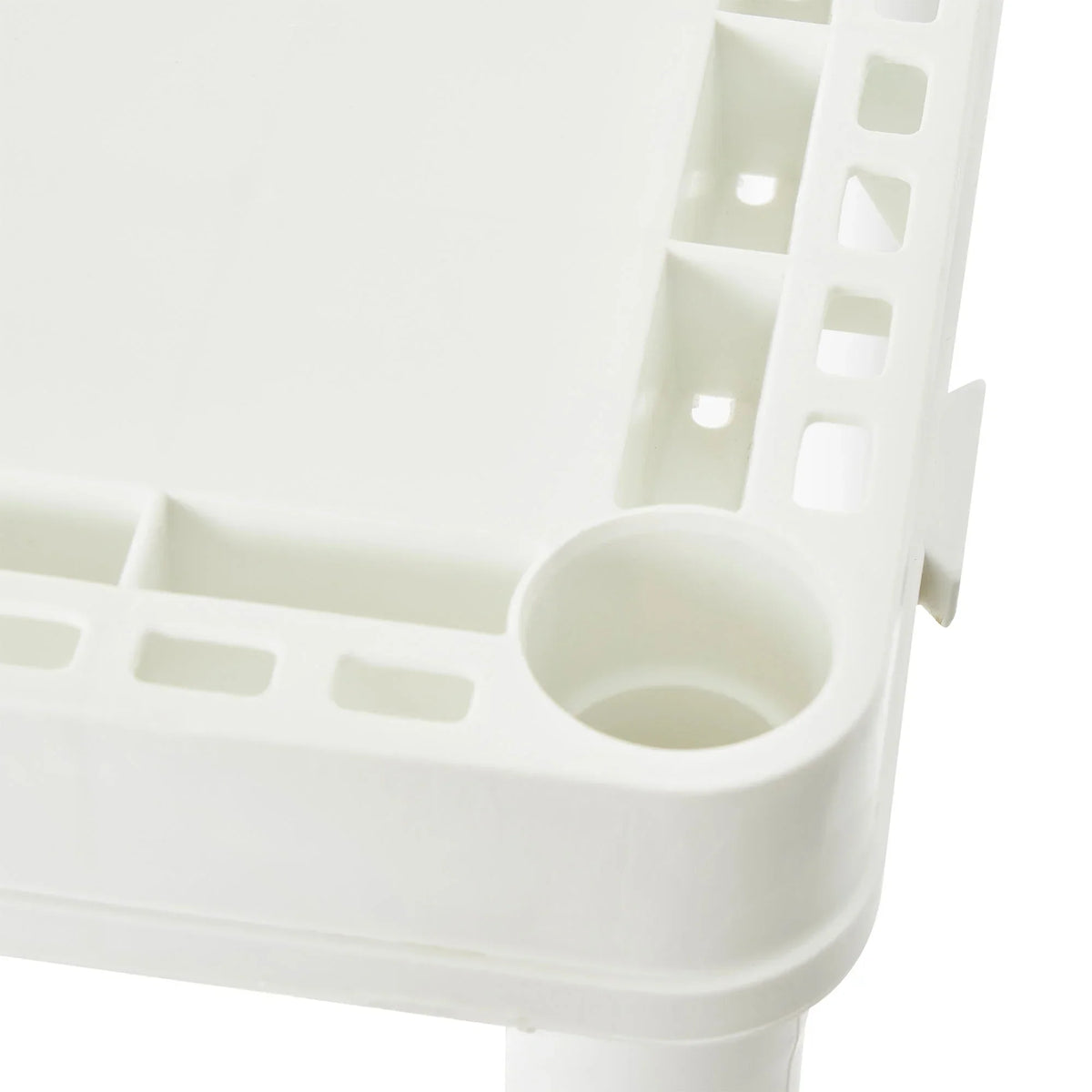 Gracious Living 4 Shelf Set Height Light Duty Storage Unit, White (2 Pack)
