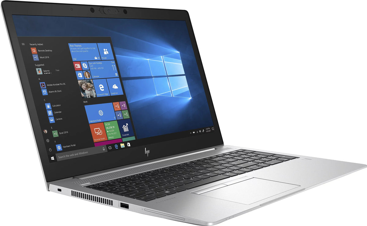 HP EliteBook 850 G6 15.6" Touchscreen Notebook - Intel Core i5-8365U - 8GB RAM - 32GB Optane Memory - 256GB SSD - Intel UHD Graphics 620 - Windows 10 Pro - Silver