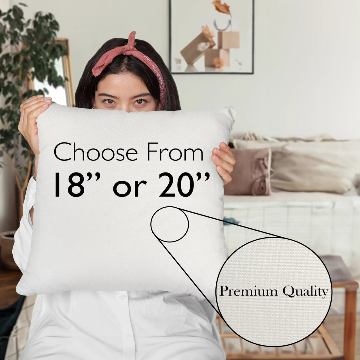 Talk Lipstick to Me, Beauty Pun Quote - Beauty Themed Merch for Makeup Artist or Cosmetologist, Gift for Makeup Lovers, Pillow Cover, White 18X18 IN