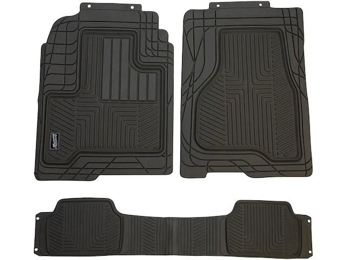 Floor Mat Set 3 Piece - Compatible with 1997 - 2018 Honda CR-V 1998 1999 2000 2001 2002 2003 2004 2005 2006 2007 2008 2009 2010 2011 2012 2013 2014 2015 2016 2017