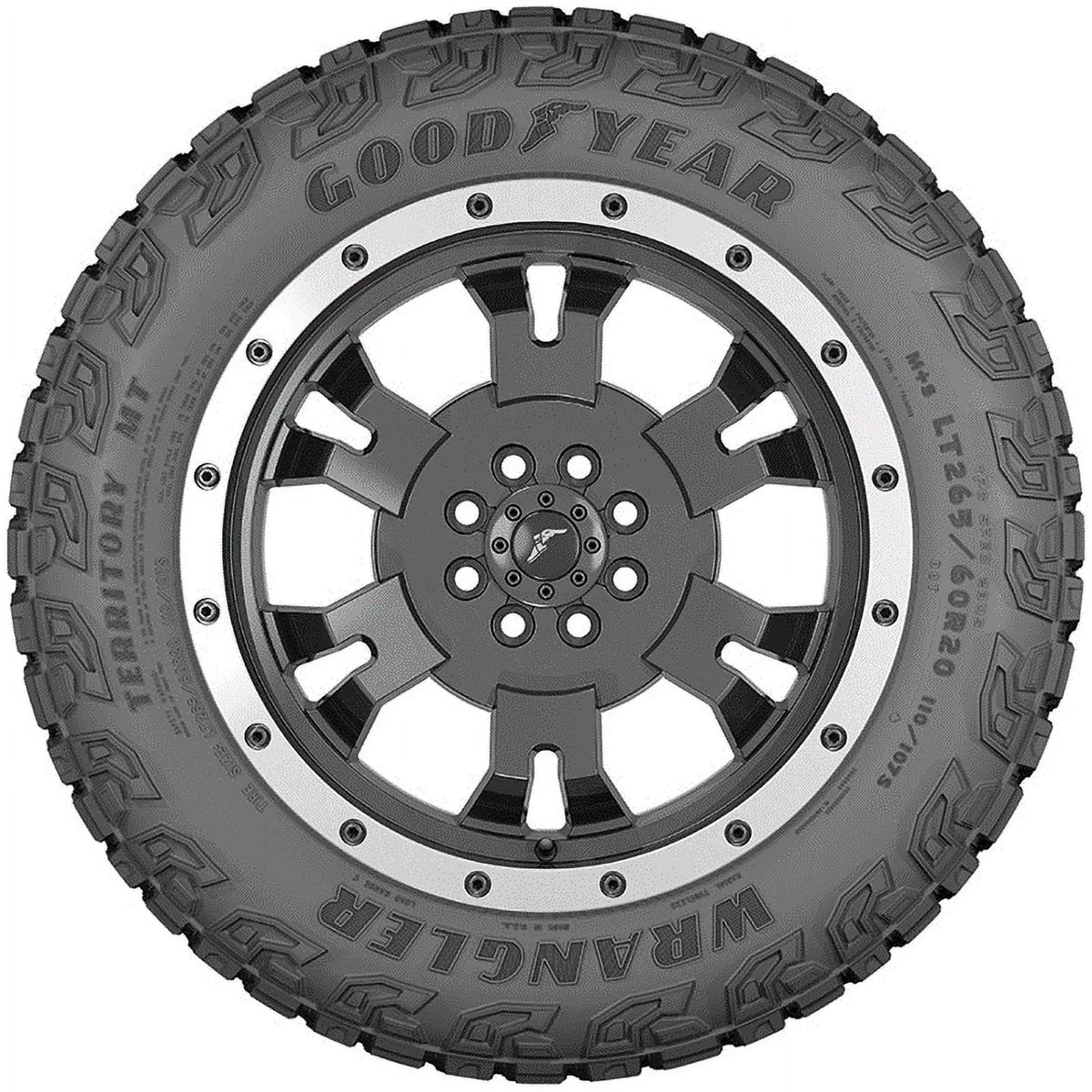 Goodyear Wrangler Territory MT LT315/70R17 113S All-Terrain Tire Fits: 2017-22 Ford F-150 Raptor, 2022-23 Ford Bronco Everglades