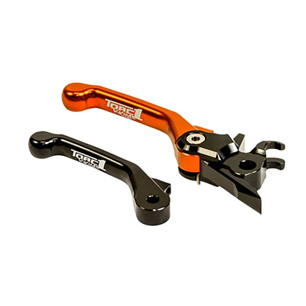 TORC1 Racing Vengeance V2 Flex Front Brake Lever Black/Orange Compatible With Sherco 250 SE-R 2021