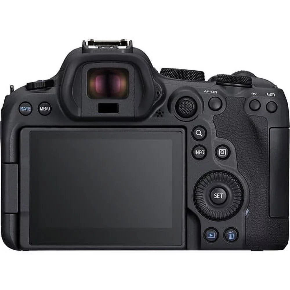 Canon EOS R6 Mark II Mirrorless Camera with 24-105mm f/4-7.1 Lens (5666C018) + 64GB Memory Card + Case + Corel Photo Software + LPE6 Battery + External Charger + Card Reader + More