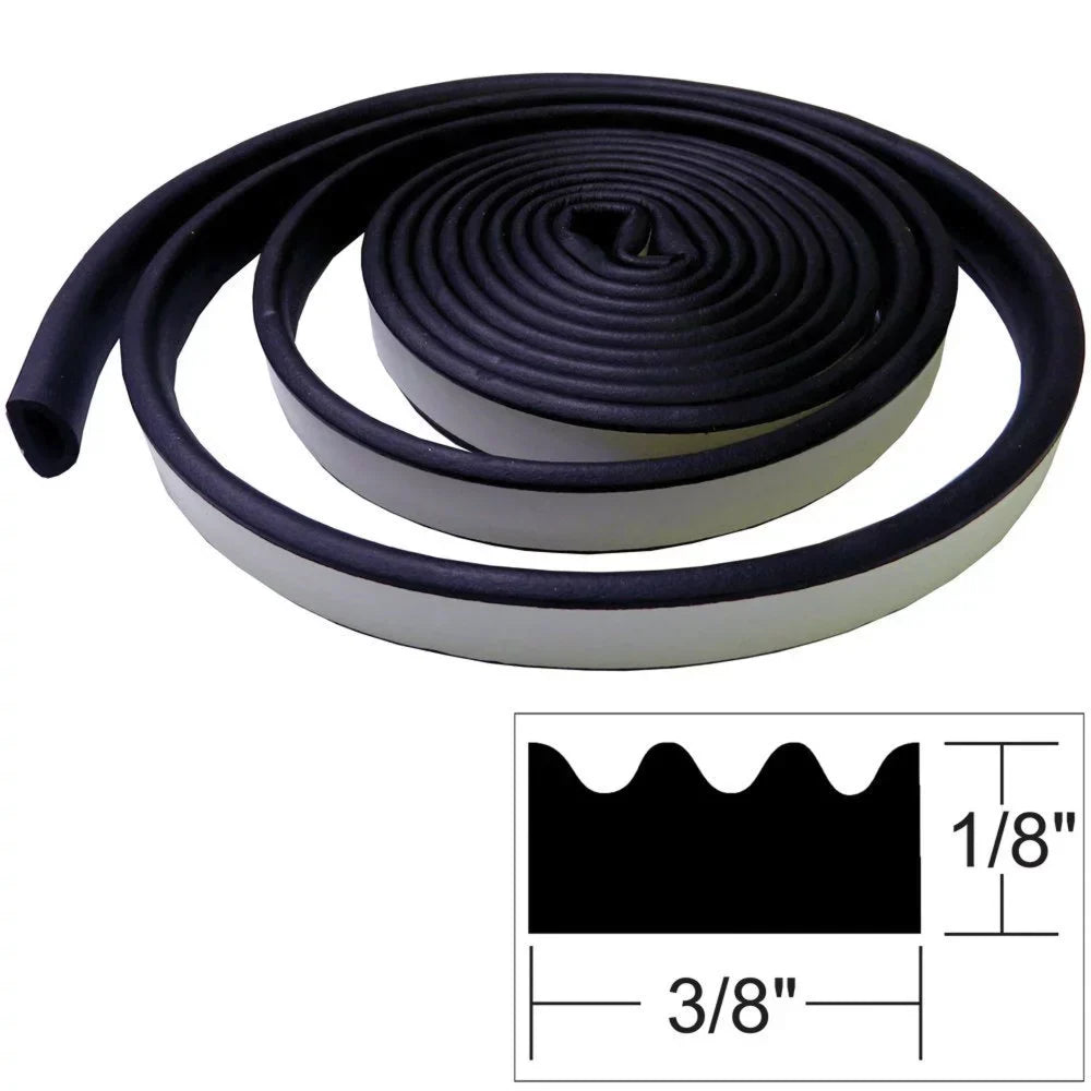 TACO Marine V30-0113B10-1 Weather Seal Tape - 3/16" x 3/8" x 10', Black