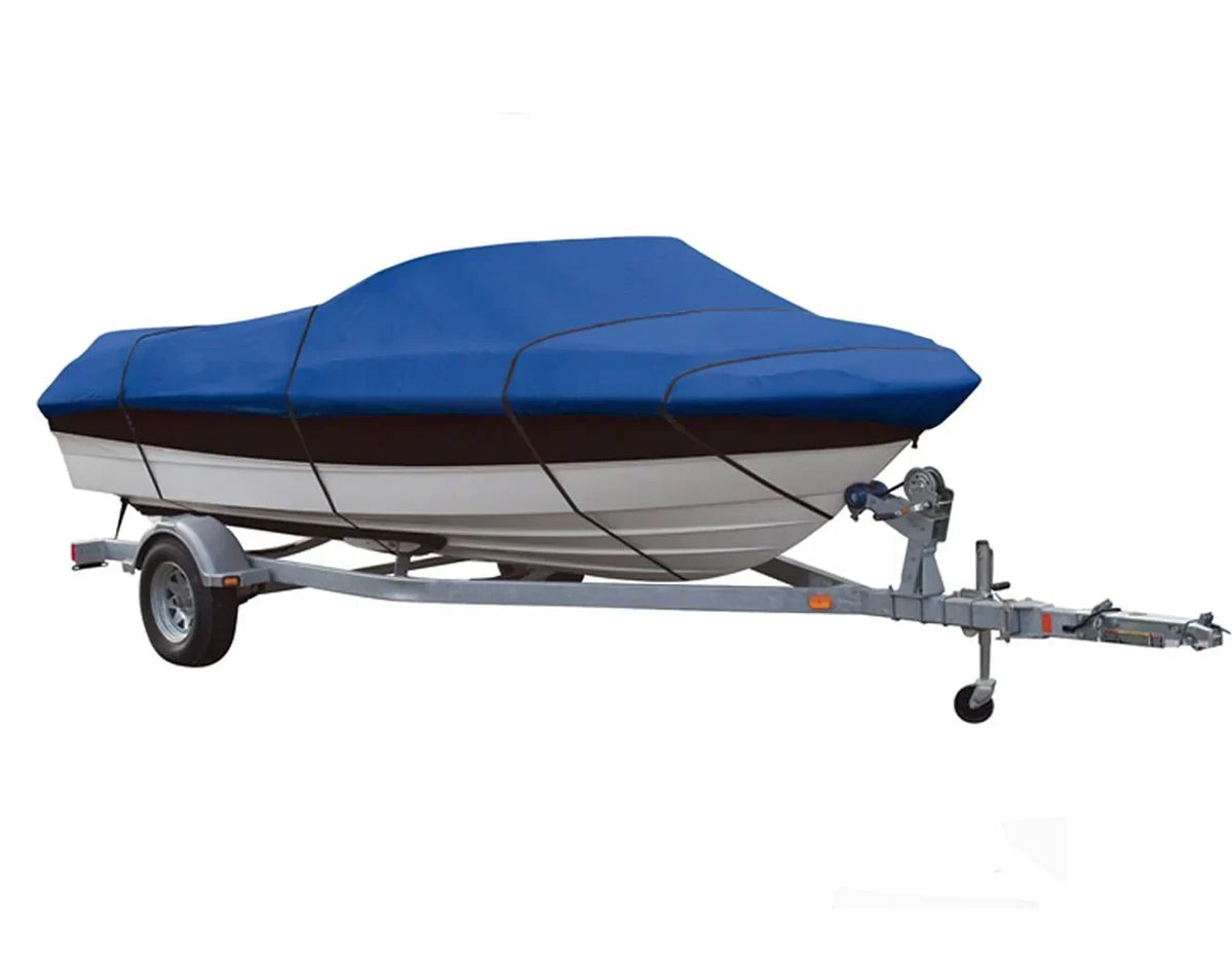 BLUE, GREAT QUALITY BOAT COVER Compatible for Lund S-16 Big Lakes 1973 1974 1975