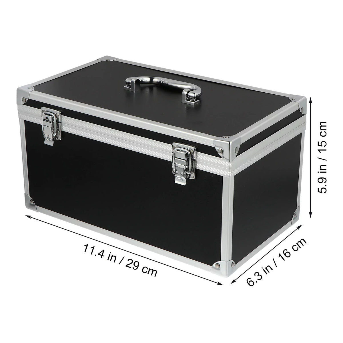 Homemaxs Case Hard Box Tool Camera Shell Briefcase Portable Carrying Equipment Shockproof Aluminum Safety Audio Household