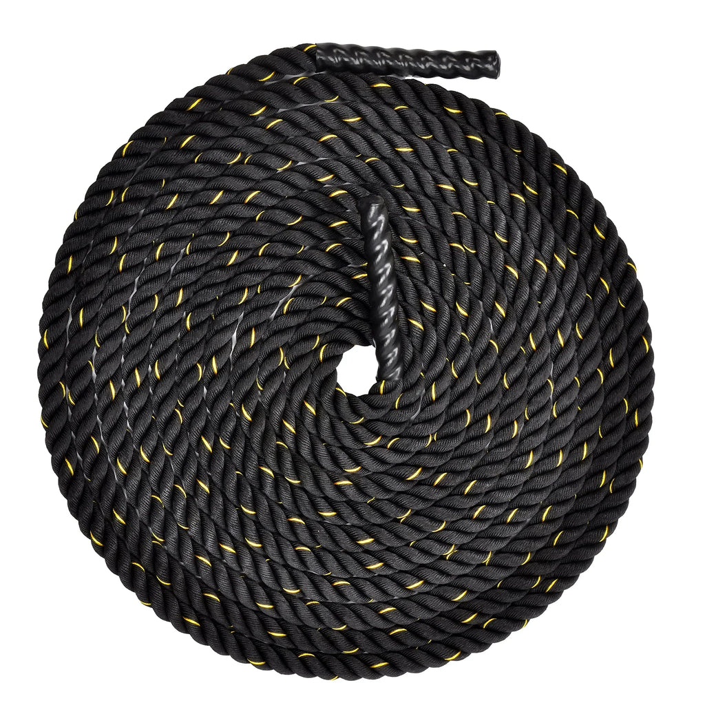 BalanceFrom Battle Rope 2 Inch Diameter Poly Dacron 40 FT Length, Heavy Ropes for Home Gym and Workout