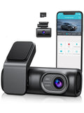 Dual Dash Cam Front and Rear, OMBAR 4K 1080P 5G WiFi & GPS Full HD Car Dashcam with 64G SD Card, WDR Night Vision, 24h Parking Mode, 170°Wide, G-Sensor, Loop Recording, APP