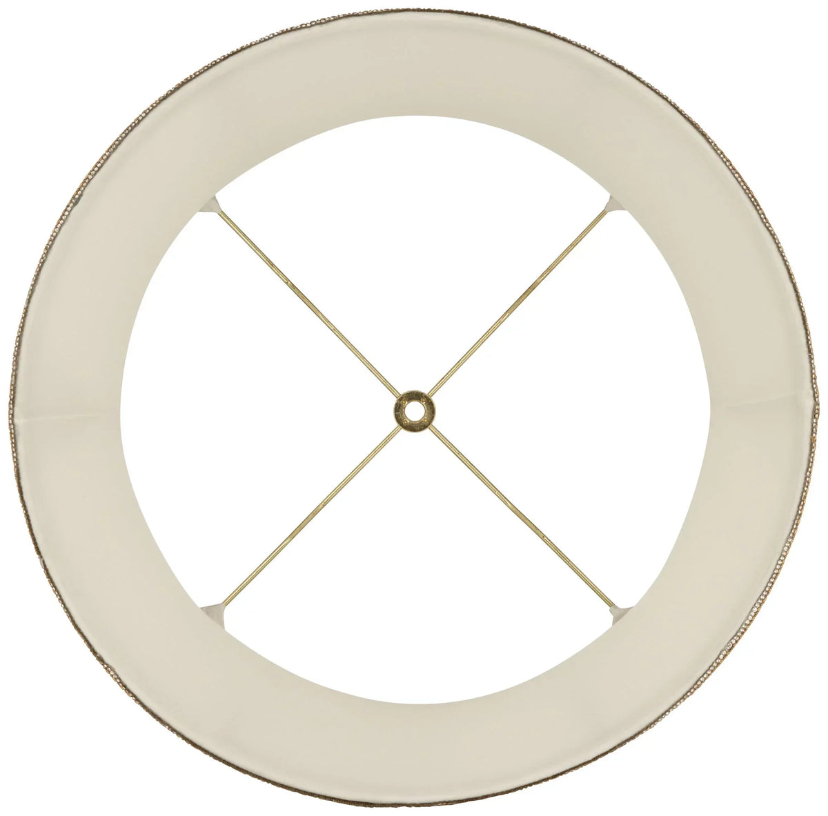 Springcrest Milano Drum Lamp Shades Cream Medium 14" Top x 16" Bottom x 12" High Washer Replacement Harp and Finial Fitting