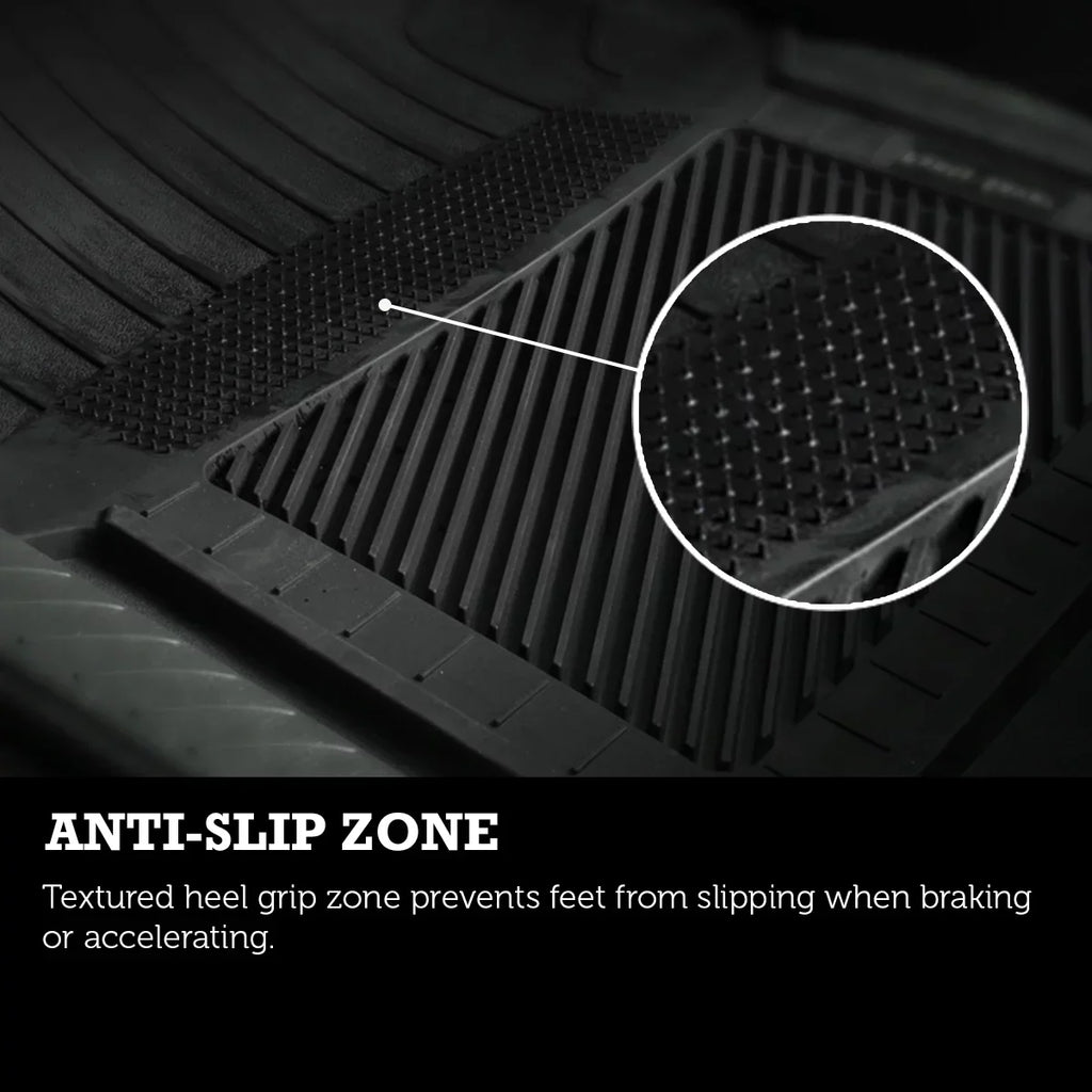 PantsSaver Custom Fit Automotive Floor Mats for Dodge Grand Caravan 2021 All Weather Protection for Cars, Trucks, SUV, Van, Heavy Duty Total Protection Black
