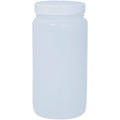 Nalgene LDPE Wide Mouth Round Bottle - 2 qt. - White