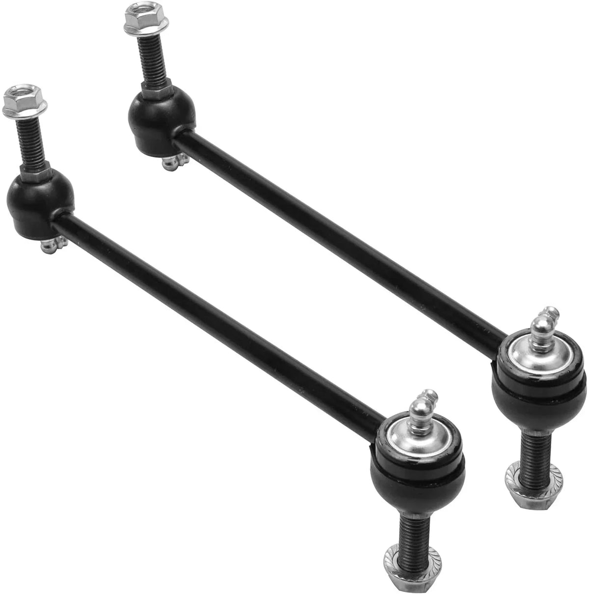 Detroit Axle - Front 12pc Suspension Kit Ford Mustang 2005 2006 2007 2008 2009 2010, 2 Lower Control Arms 2 Sway Bars 4 Outer Inner Tie Rods 2 Wheel Bearing and Hubs 2 Boots Replacement