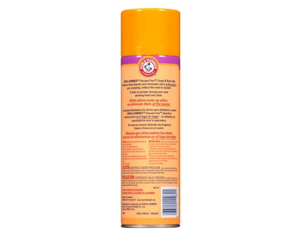 Arm & Hammer Fresh Scentsations Carpet & Room Odor Eliminator Vacuum Free Foam, Island Mist Scent, 15 Ounce - 6 Pack