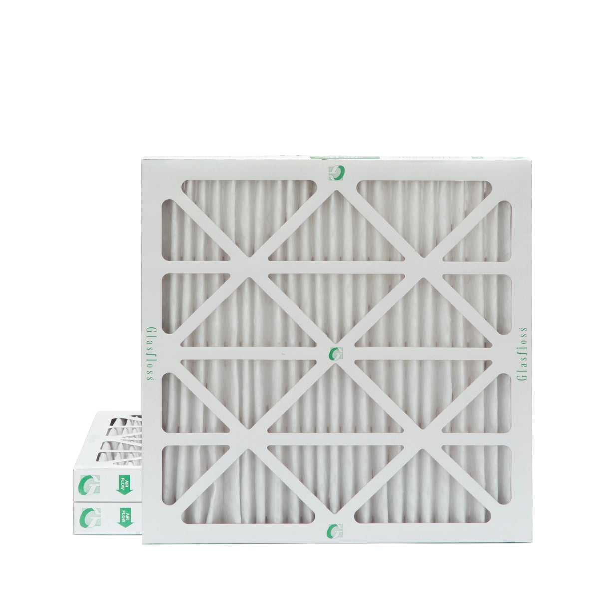 3 Pack of 12x12x2 MERV 13 Pleated 2" Inch Air Filters by Glasfloss. Actual Size: 11-1/2 x 11-1/2 x 1-3/4