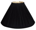 Royal Designs 14" Coolie Empire Gather Pleat Lamp Shade Black