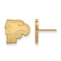 10k Yellow Gold Official Licensed Collegiate Winthrop University (WU) Small Post Earrings